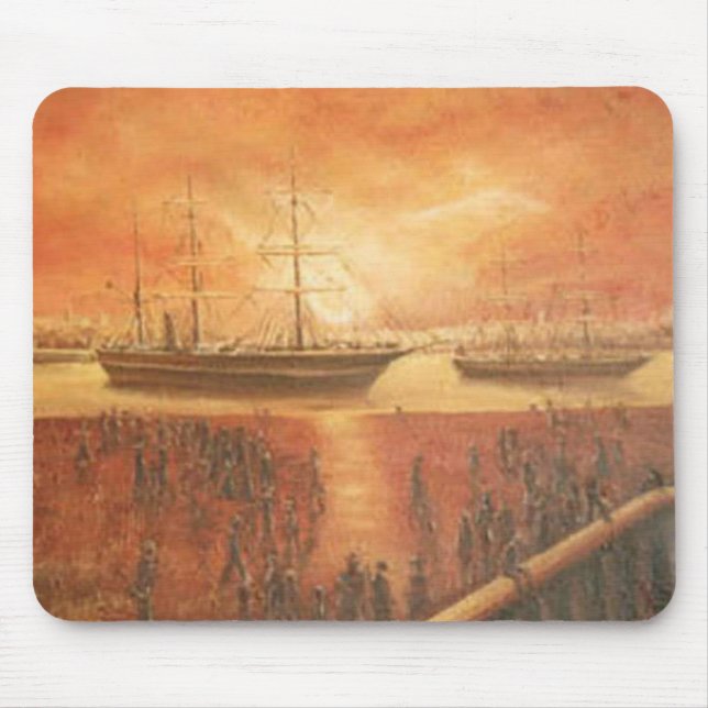 Mousepad O pôr do sol no passado (Frente)