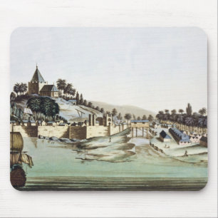 Mousepad O porto e a cidade de Malacca, Malaysia,