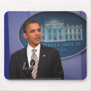 Mousepad O presidente Barack Obama faz um anúncio
