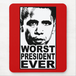 Mousepad O presidente o mais mau Nunca de Obama