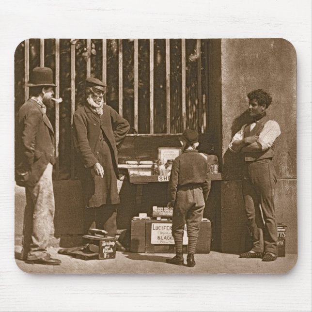 Mousepad O preto de calçados dramático, 1876-77 (Frente)