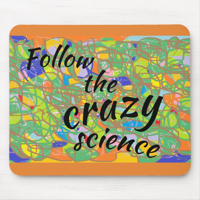 Mousepad o preto órfão da arte abstracta segue a ciência (Frente)