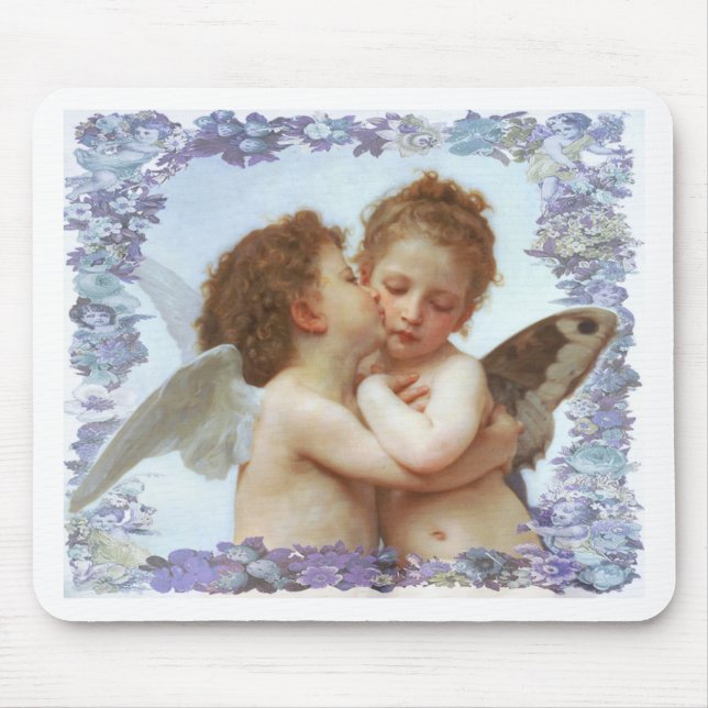 Mousepad O PRIMEIRO BEIJO, C.1873 William Bourgeau (Frente)