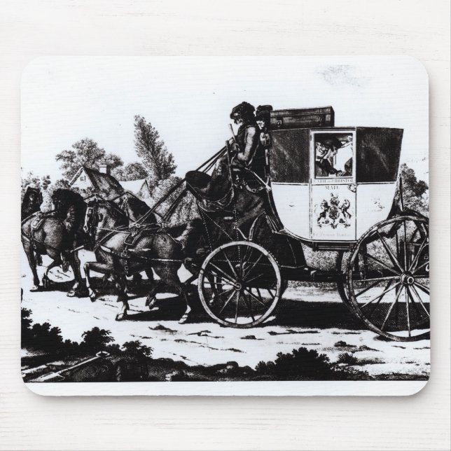 Mousepad O primeiro treinador de correio, 1784 (Frente)