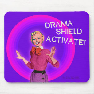 Mousepad O protetor do drama ativa. Bluntcards. Bluntcard.
