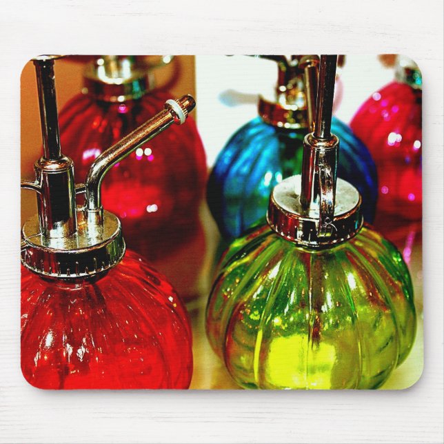 Mousepad O pulverizador retro engarrafa o tapete do rato (Frente)