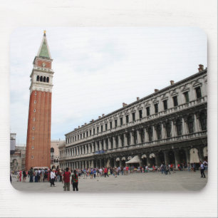 Mousepad O quadrado de St Mark em Veneza, Italia