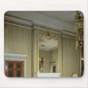 Mousepad O quarto com lareira projetou por Adam, c.1776