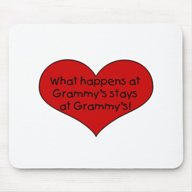 Mousepad O que acontece nas estadas de Grammy (Frente)