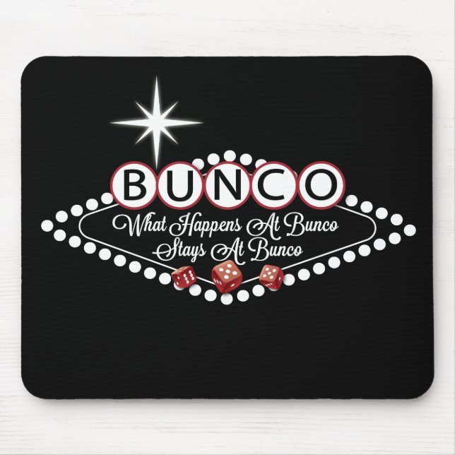 Mousepad O Que Acontece No Bunco Fica Na Diversão Bunco (Frente)