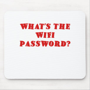 Mousepad O que é a senha de Wifi