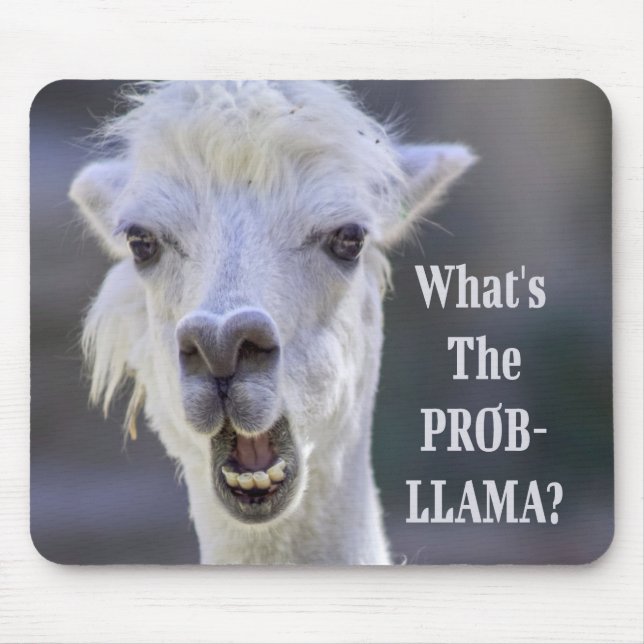 Mousepad O que é o Prob-Llama? LLAMA Engraçado (Frente)