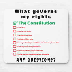 Mousepad O que governa meus direitos - A Constituição