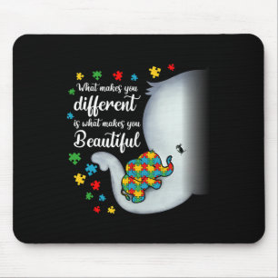 Mousepad O Que Te Faz Diferente Autismo Elefante Mamãe Boys
