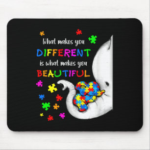 Mousepad O Que Te Faz Diferente Elefante Mãe Autismo Crianç