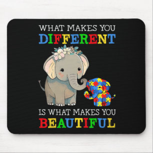 Mousepad O Que Te Faz Diferente Elefante Mãe Autismo Sabe