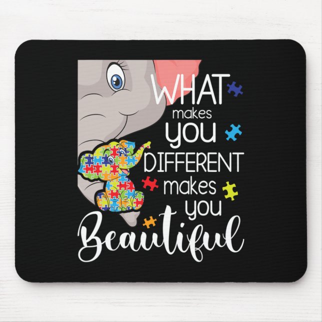 Mousepad O Que Te Torna Diferente Te Torna Belo - Aut (Frente)