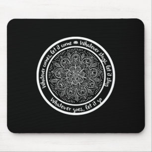 Mousepad O Que Vier Meditação Mandala Yoga Frases Quo