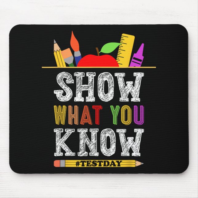 Mousepad O Que Você Sabe, Engraçado Estudantes No Dia De Te (Frente)