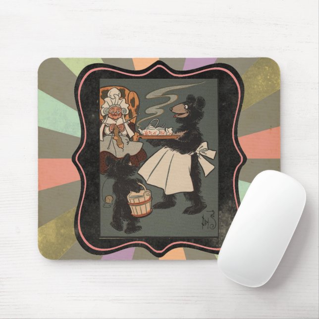 Mousepad O Rato de Três Ursos Suporte de Mouse (Com mouse)
