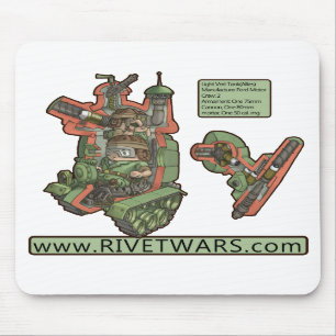 Mousepad O rebite guerreia tapete do rato