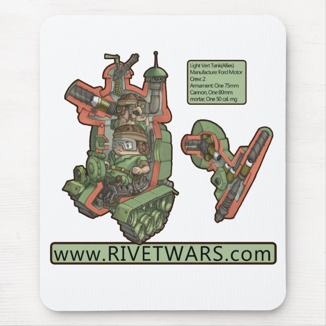 Mousepad O rebite guerreia tapete do rato (Frente)