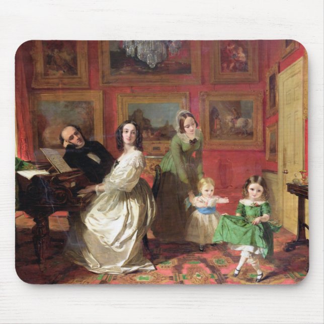 Mousepad O Rev. e a Sra. Palmer-Lovell com sua filha (Frente)