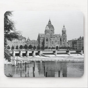Mousepad O rio Isar em Munich, c.1910
