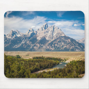 Mousepad O rio Snake negligencia o parque nacional grande