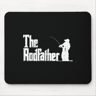 Mousepad O Rodfather Divertido Pesca ao Ar Livre Pescador P