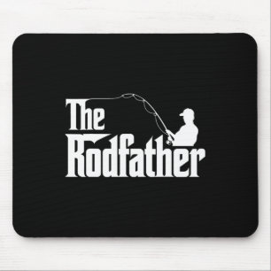 Mousepad O Rodfather Pai Divertido de Pesca Humor