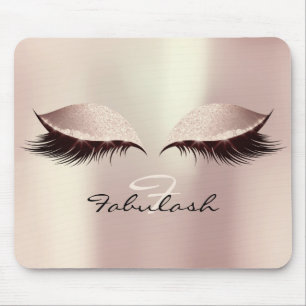 Mousepad O rosa cora composição dos chicotes da beleza do