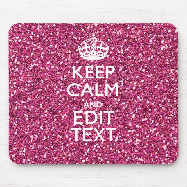 Mousepad O rosa personalizado mantem a decoração calma (Frente)