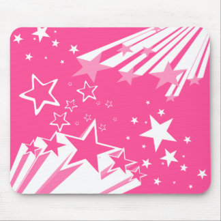 Mousepad O rosa Stars o tapete do rato