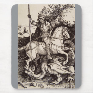 Mousepad O santo George e o Dragão de Durer