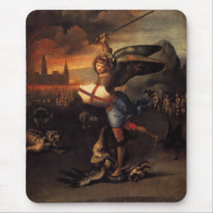 Mousepad O santo Michael E O Dragão