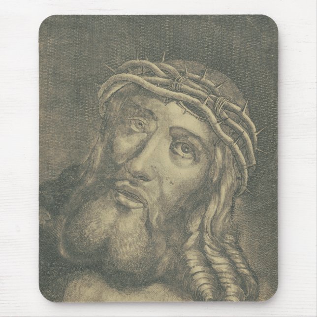 Mousepad O Santo Rosto De Jesus Arte Monocromática (Frente)