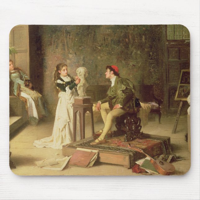 Mousepad O Sculptress novo (óleo em canvas) (Frente)