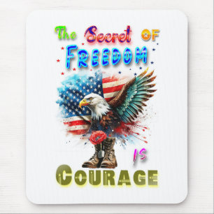 Mousepad O Segredo Da Liberdade É Coragem