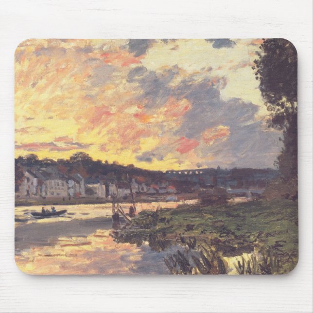 Mousepad O Sena em Bougial à noite (Frente)