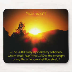 Mousepad O Senhor é Minha Luz - Salmos 27:1