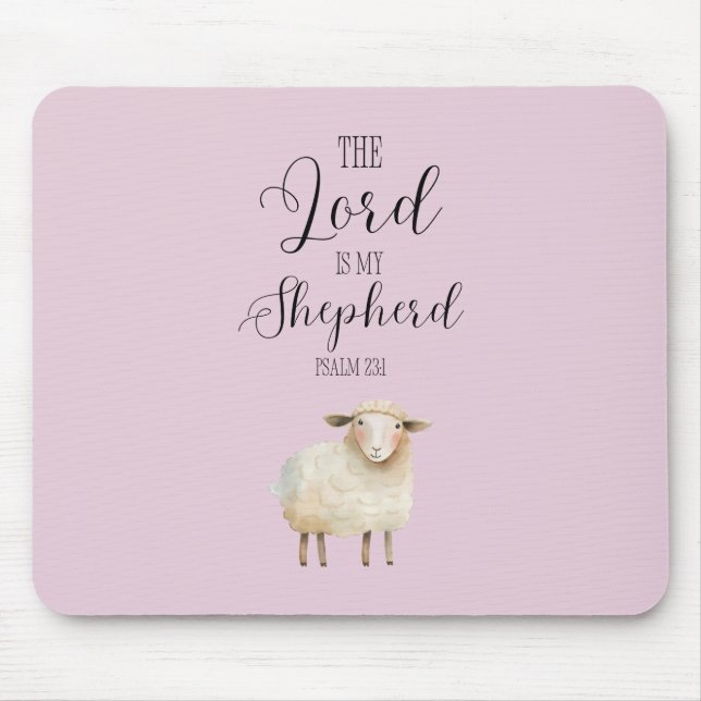 Mousepad O Senhor Whimsical é o Meu Pastor Salmo 23:1 (Frente)