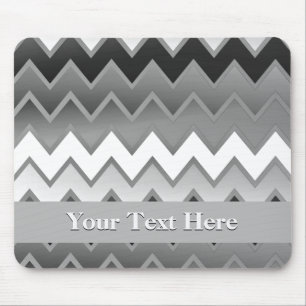 Mousepad O simples ZigZag - Monocromo