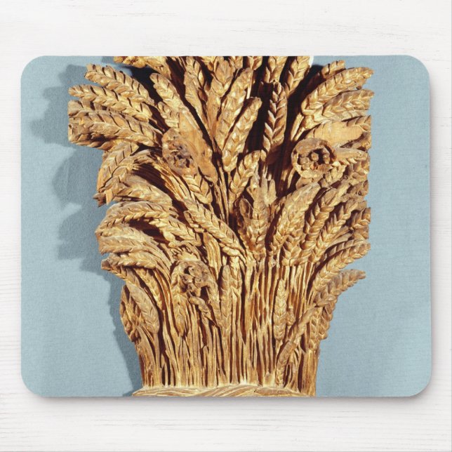 Mousepad O sinal do padeiro com as orelhas do trigo e das (Frente)