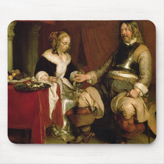 Mousepad O soldado do cavalheiro (óleo em canvas) (Frente)