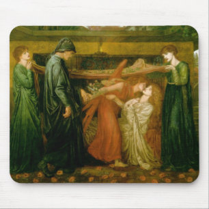 Mousepad O sonho de Dante na altura da morte de Beatrice