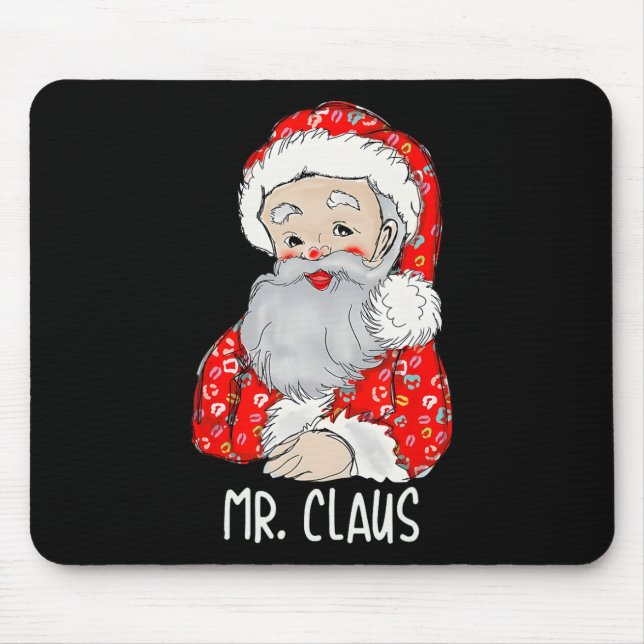 Mousepad O Sr. e a Sra. Papai Noel Casais de Natal (Frente)