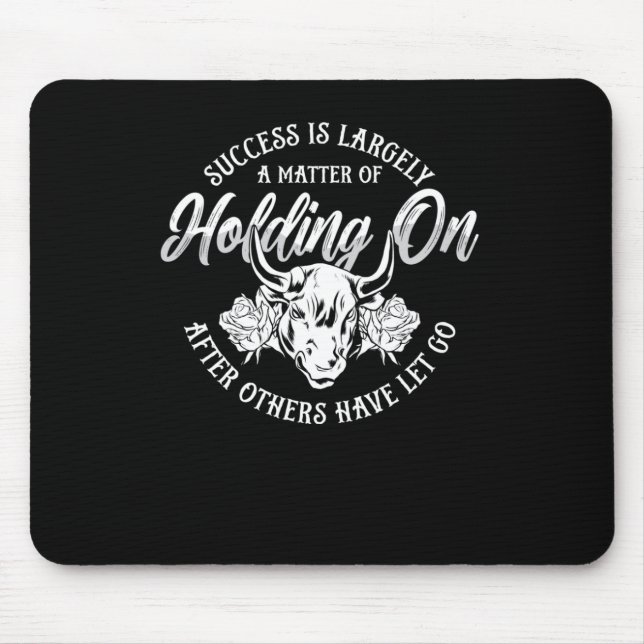 Mousepad O Sucesso Da Luta De Steer É, Em Grande Parte, Um  (Frente)