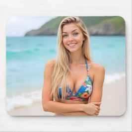 Mousepad O Sussurro do Oceano de Helena: Uma Fuga Tranquila