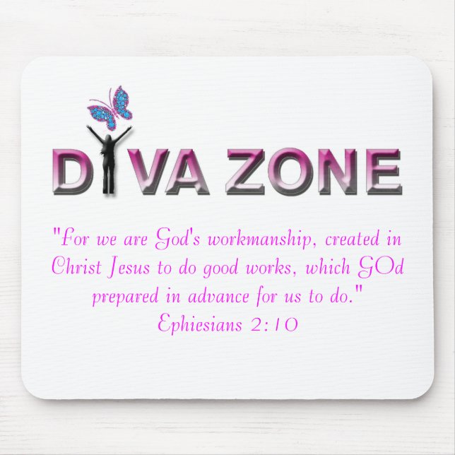 Mousepad O tapete do rato da diva (Frente)